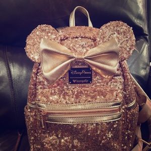 Official Disney Gold Sparkle Backpack